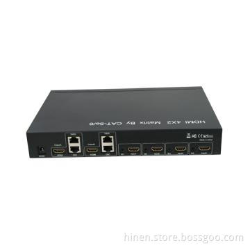 HDMI Switch-Splitter 4X2 (Matrix) by 2xCat-5e/6